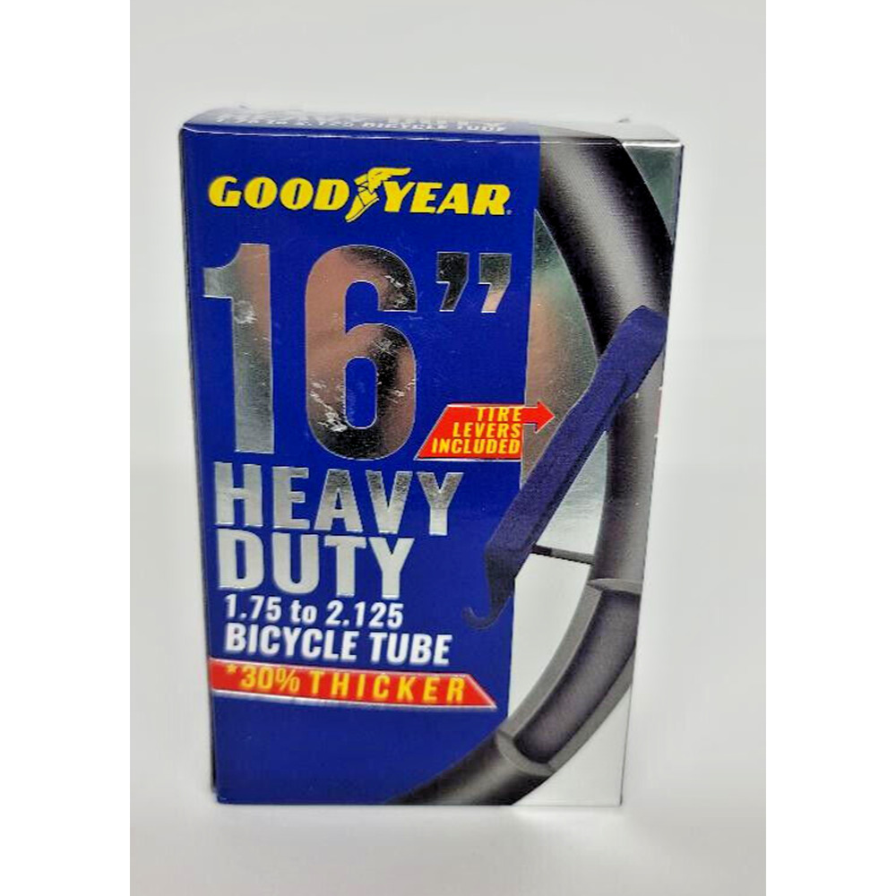 Goodyear Heavy Duty Bike Inner Tube 16" x 1.75 - 2.125 Bicycle Tire‎ Tube